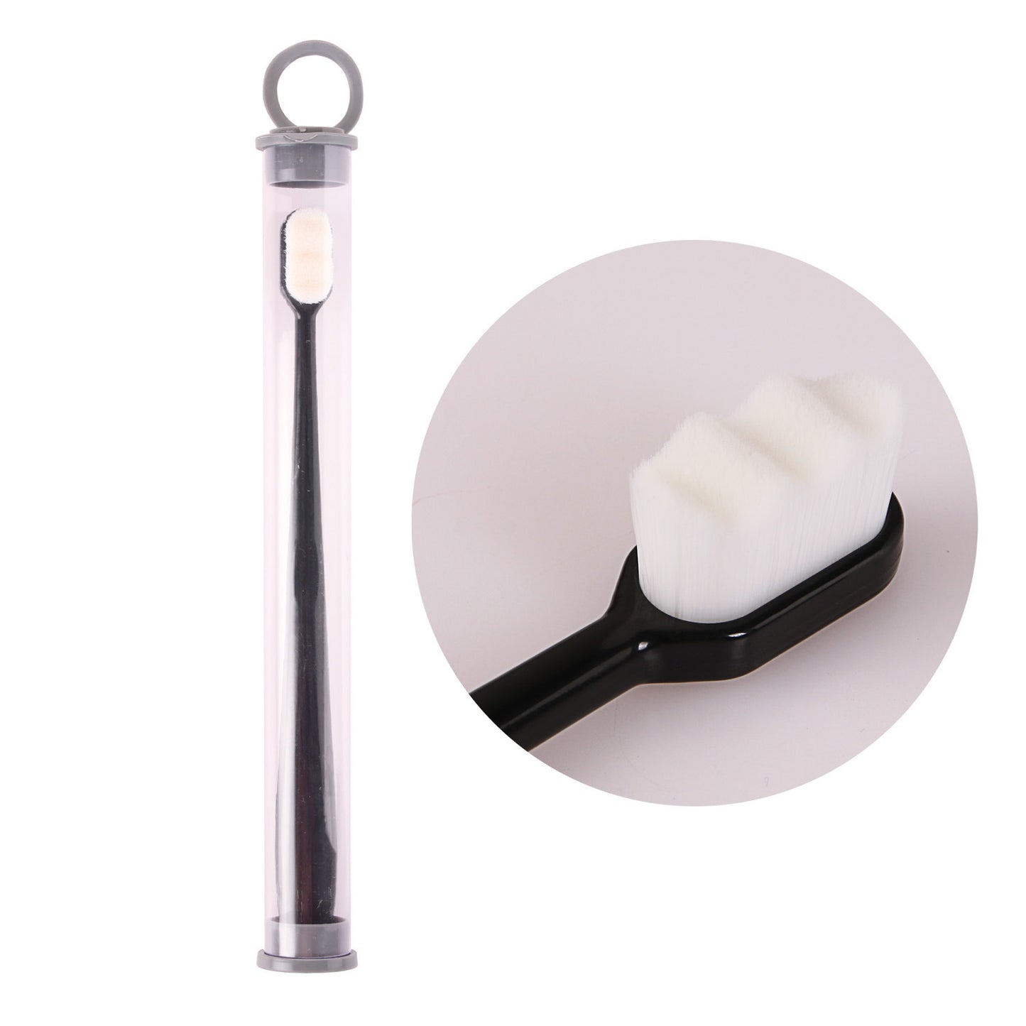 Ultra-Fine Toothbrush – Super Soft Bristle Deep Cleaning Brush for Sensitive Gums, Portable Oral Care Travel Set