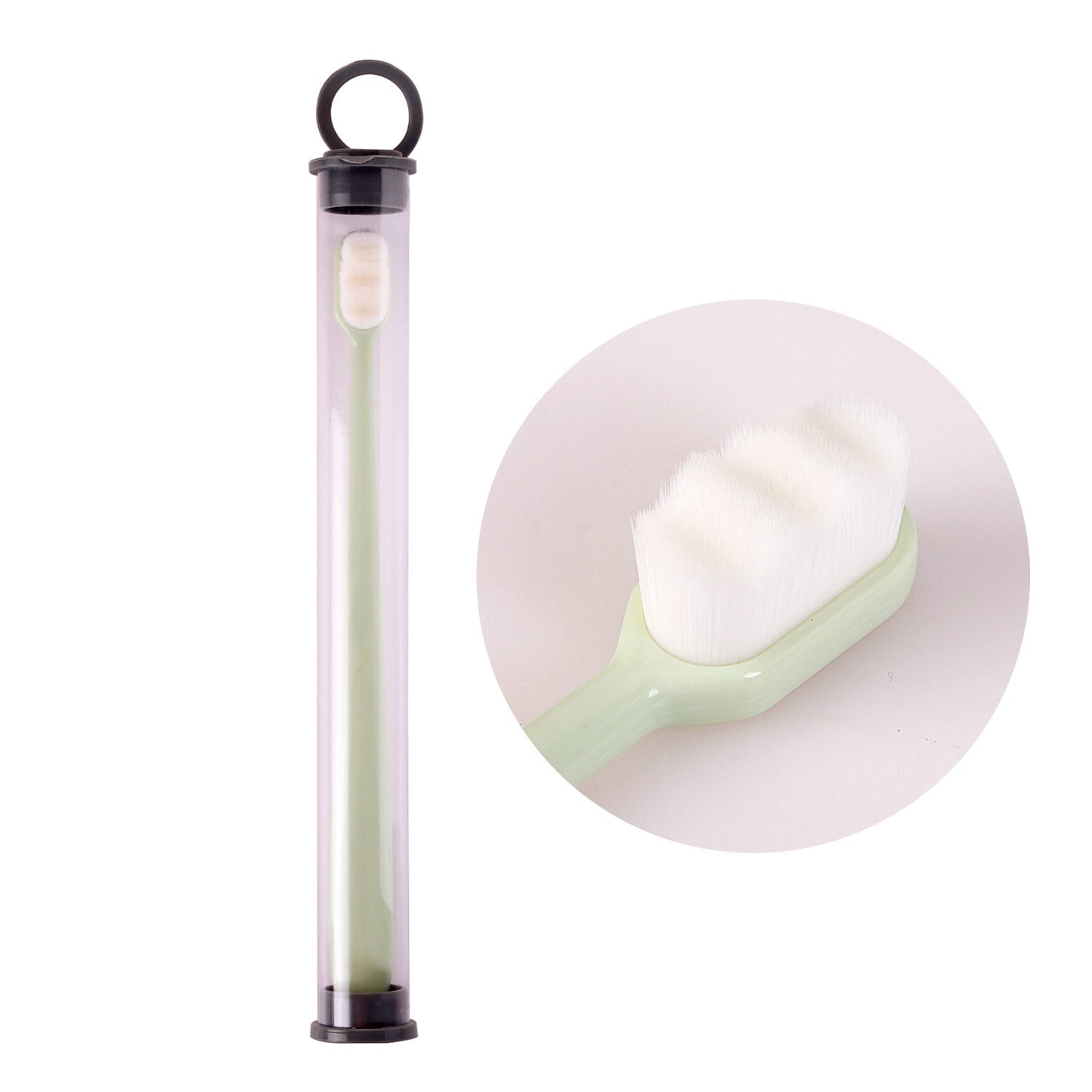 Ultra-Fine Toothbrush – Super Soft Bristle Deep Cleaning Brush for Sensitive Gums, Portable Oral Care Travel Set