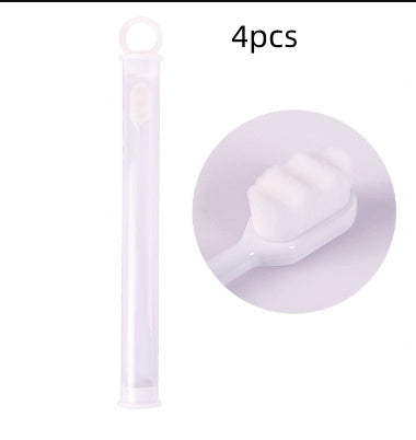 Ultra-Fine Toothbrush – Super Soft Bristle Deep Cleaning Brush for Sensitive Gums, Portable Oral Care Travel Set