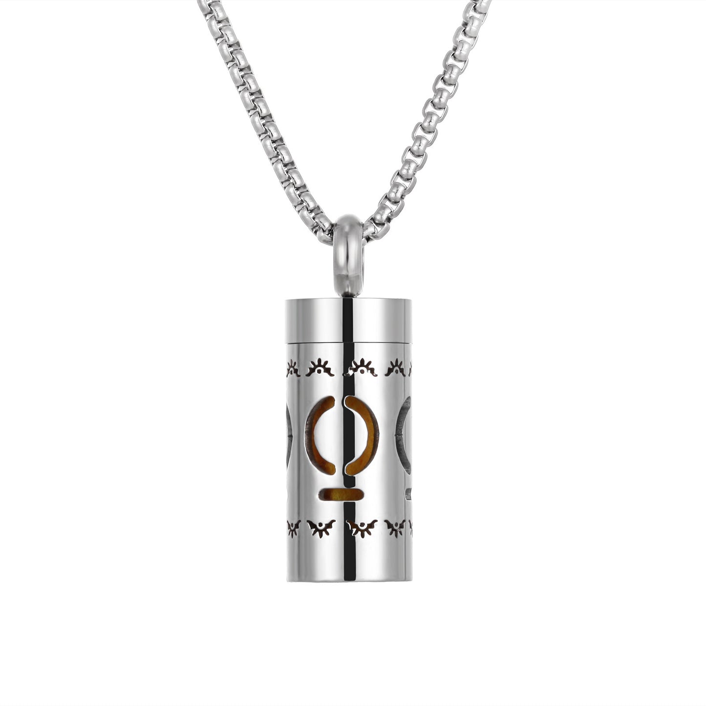 Aromatherapy Stainless Steel Pendant Perfume Diffuser Necklace