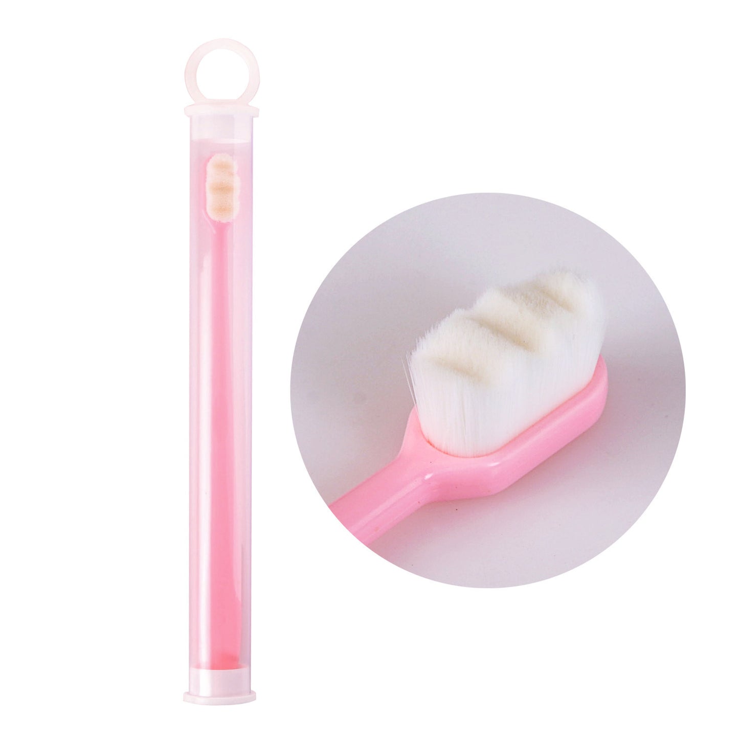 Ultra-Fine Toothbrush – Super Soft Bristle Deep Cleaning Brush for Sensitive Gums, Portable Oral Care Travel Set