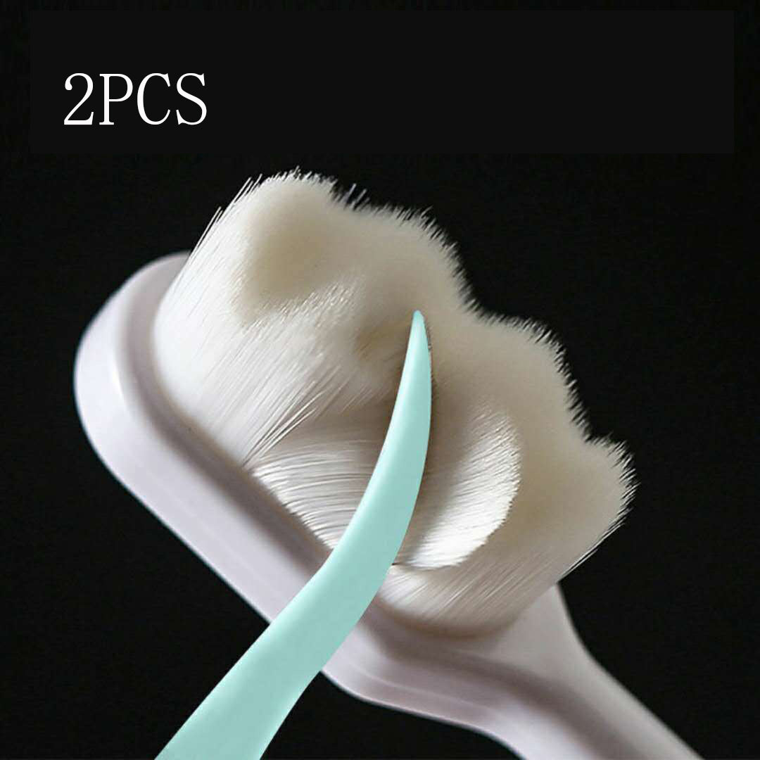 Ultra-Fine Toothbrush – Super Soft Bristle Deep Cleaning Brush for Sensitive Gums, Portable Oral Care Travel Set