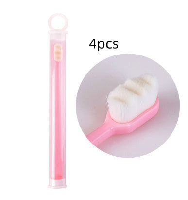 Ultra-Fine Toothbrush – Super Soft Bristle Deep Cleaning Brush for Sensitive Gums, Portable Oral Care Travel Set