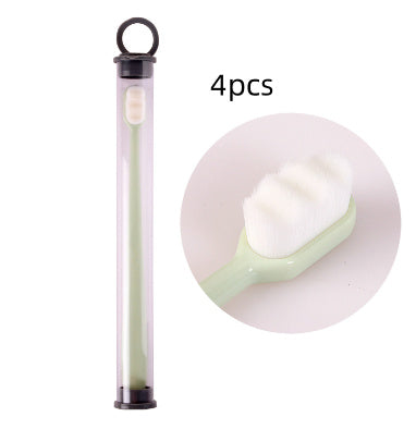 Ultra-Fine Toothbrush – Super Soft Bristle Deep Cleaning Brush for Sensitive Gums, Portable Oral Care Travel Set