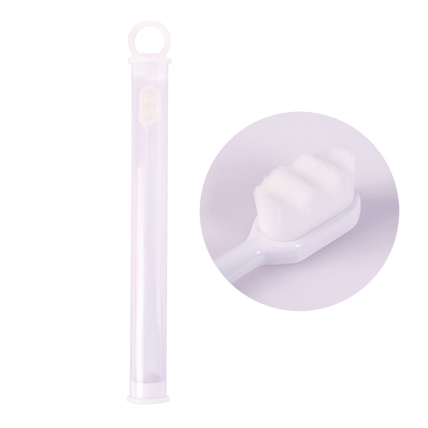 Ultra-Fine Toothbrush – Super Soft Bristle Deep Cleaning Brush for Sensitive Gums, Portable Oral Care Travel Set