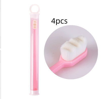 Ultra-Fine Toothbrush – Super Soft Bristle Deep Cleaning Brush for Sensitive Gums, Portable Oral Care Travel Set