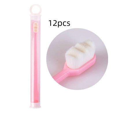 Ultra-Fine Toothbrush – Super Soft Bristle Deep Cleaning Brush for Sensitive Gums, Portable Oral Care Travel Set