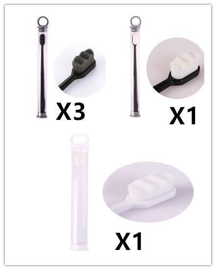 Ultra-Fine Toothbrush – Super Soft Bristle Deep Cleaning Brush for Sensitive Gums, Portable Oral Care Travel Set