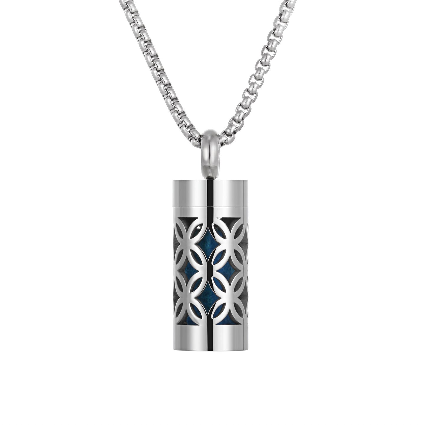 Aromatherapy Stainless Steel Pendant Perfume Diffuser Necklace