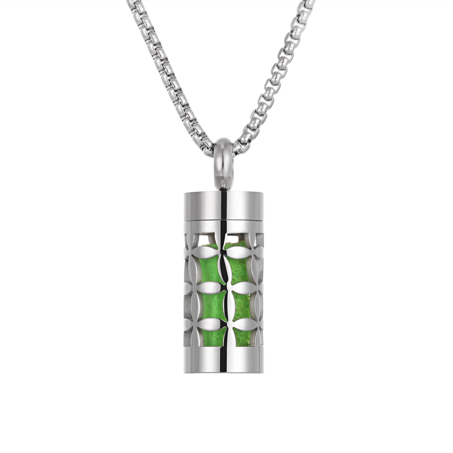Aromatherapy Stainless Steel Pendant Perfume Diffuser Necklace