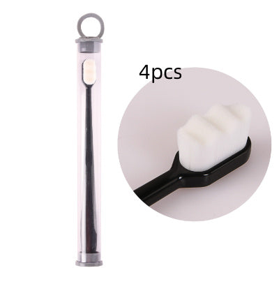 Ultra-Fine Toothbrush – Super Soft Bristle Deep Cleaning Brush for Sensitive Gums, Portable Oral Care Travel Set