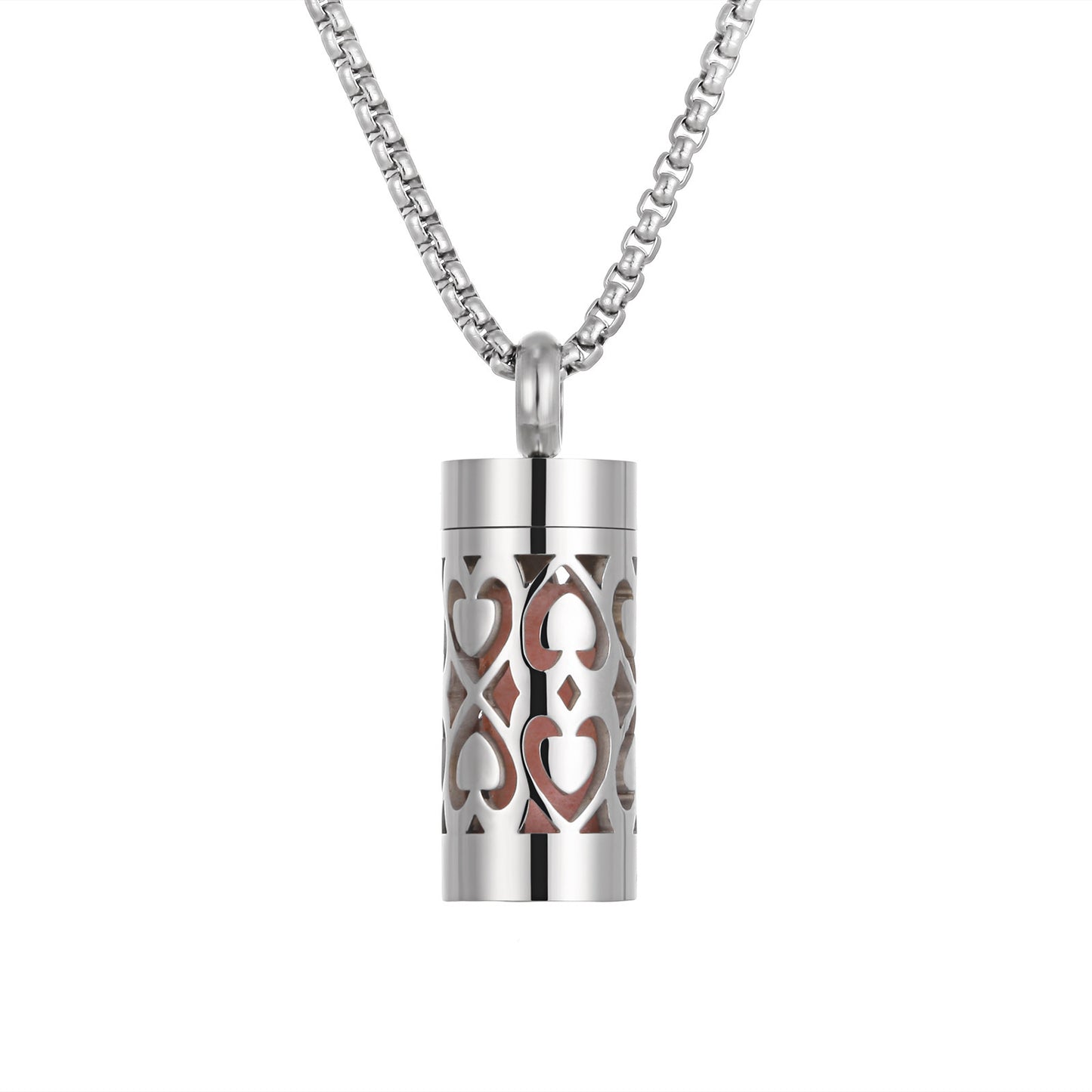 Aromatherapy Stainless Steel Pendant Perfume Diffuser Necklace