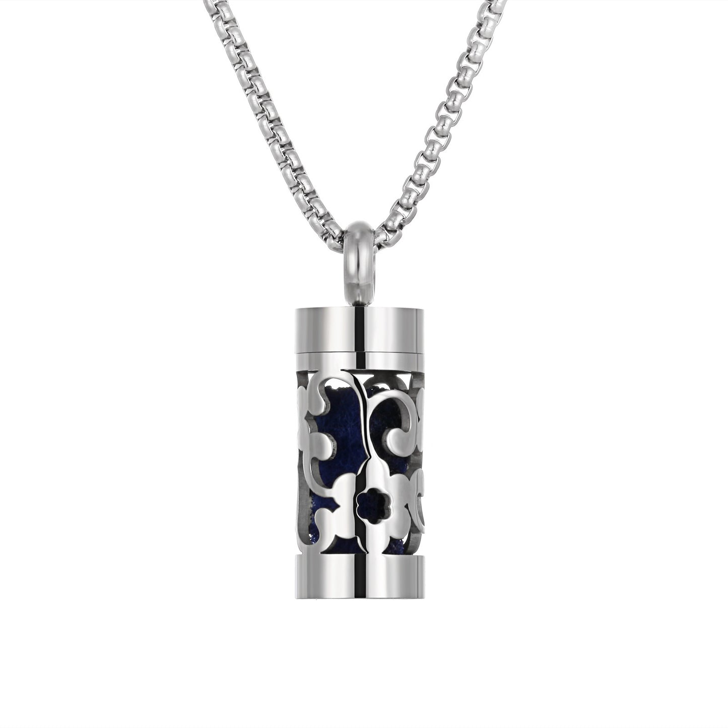 Aromatherapy Stainless Steel Pendant Perfume Diffuser Necklace