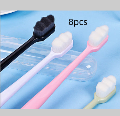 Ultra-Fine Toothbrush – Super Soft Bristle Deep Cleaning Brush for Sensitive Gums, Portable Oral Care Travel Set