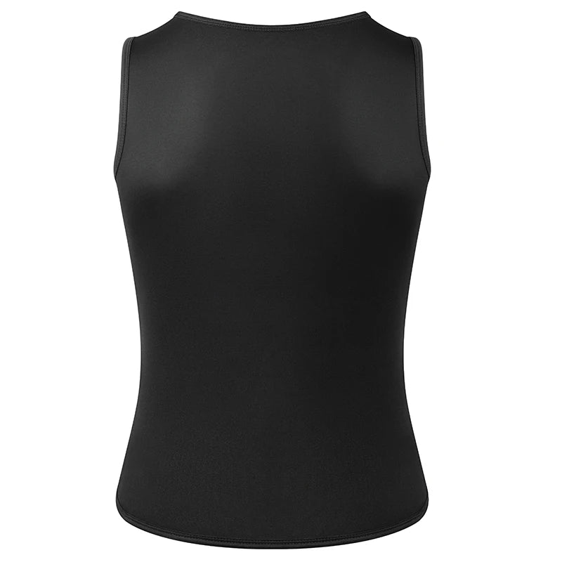 Men's Neoprene Sauna Waist Trainer Vest – Slimming Body Shaper Sweat Tank | Fat Burner Corset with Back Support for Gym & Weight Loss