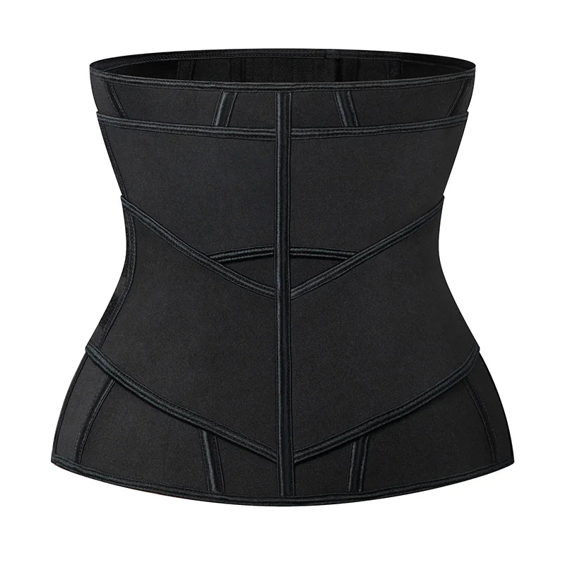 Men’s Neoprene Sauna Waist Trainer – X-Shaped Steel Bone Sweat Belt | Adjustable Belly Slimming Trimmer for Workouts & Weight Loss