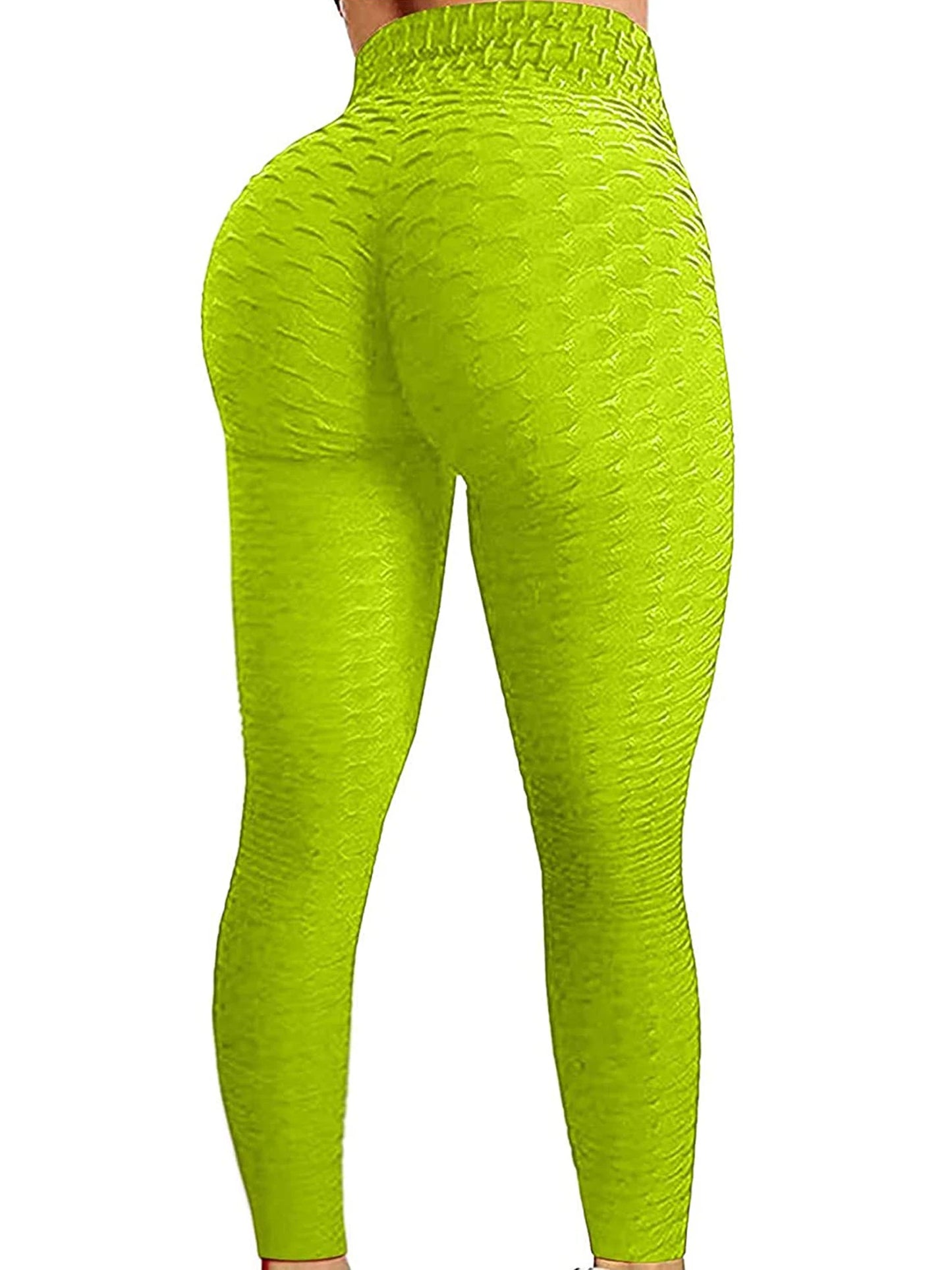 FCCEXIO Jacquard High Waist Leggings – Sculpt, Stretch, and Style in Every Step
