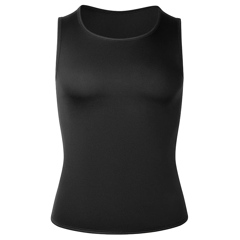 Men's Neoprene Sauna Waist Trainer Vest – Slimming Body Shaper Sweat Tank | Fat Burner Corset with Back Support for Gym & Weight Loss