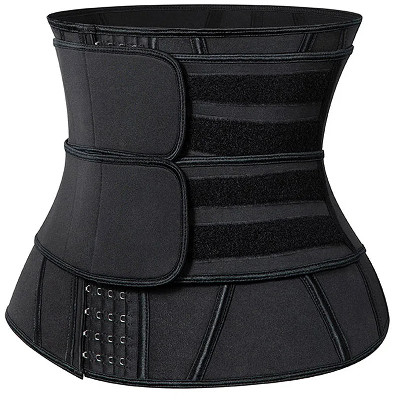 Men’s Neoprene Sauna Waist Trainer – X-Shaped Steel Bone Sweat Belt | Adjustable Belly Slimming Trimmer for Workouts & Weight Loss
