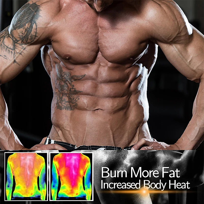 Men's Waist Trainer Fitness Belt – Sauna Sweat Corset Slimming Girdle | Body Shaper for Weight Loss & Back Support