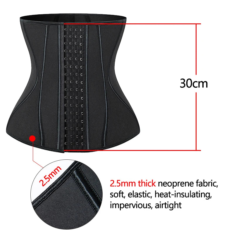 Men’s Neoprene Sauna Waist Trainer – X-Shaped Steel Bone Sweat Belt | Adjustable Belly Slimming Trimmer for Workouts & Weight Loss