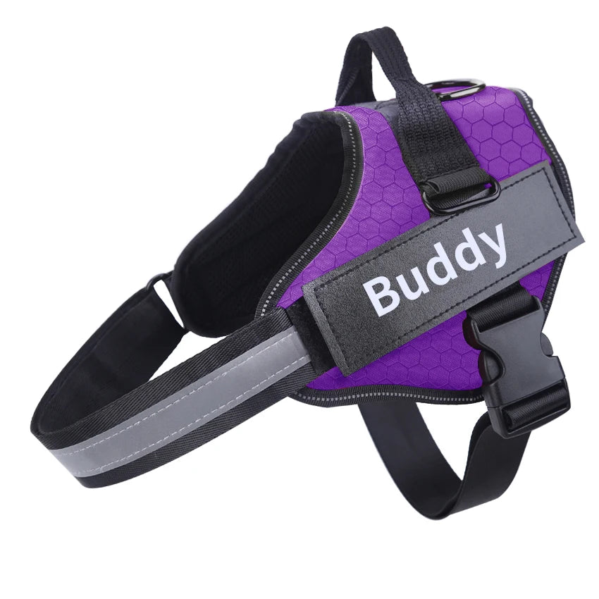 Personalized No-Pull Dog Harness – Reflective, Adjustable, & Choke-Free