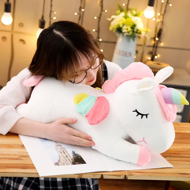 Giant Unicorn Plush Toy – Soft, Magical & Cuddle-Ready (25–100CM)