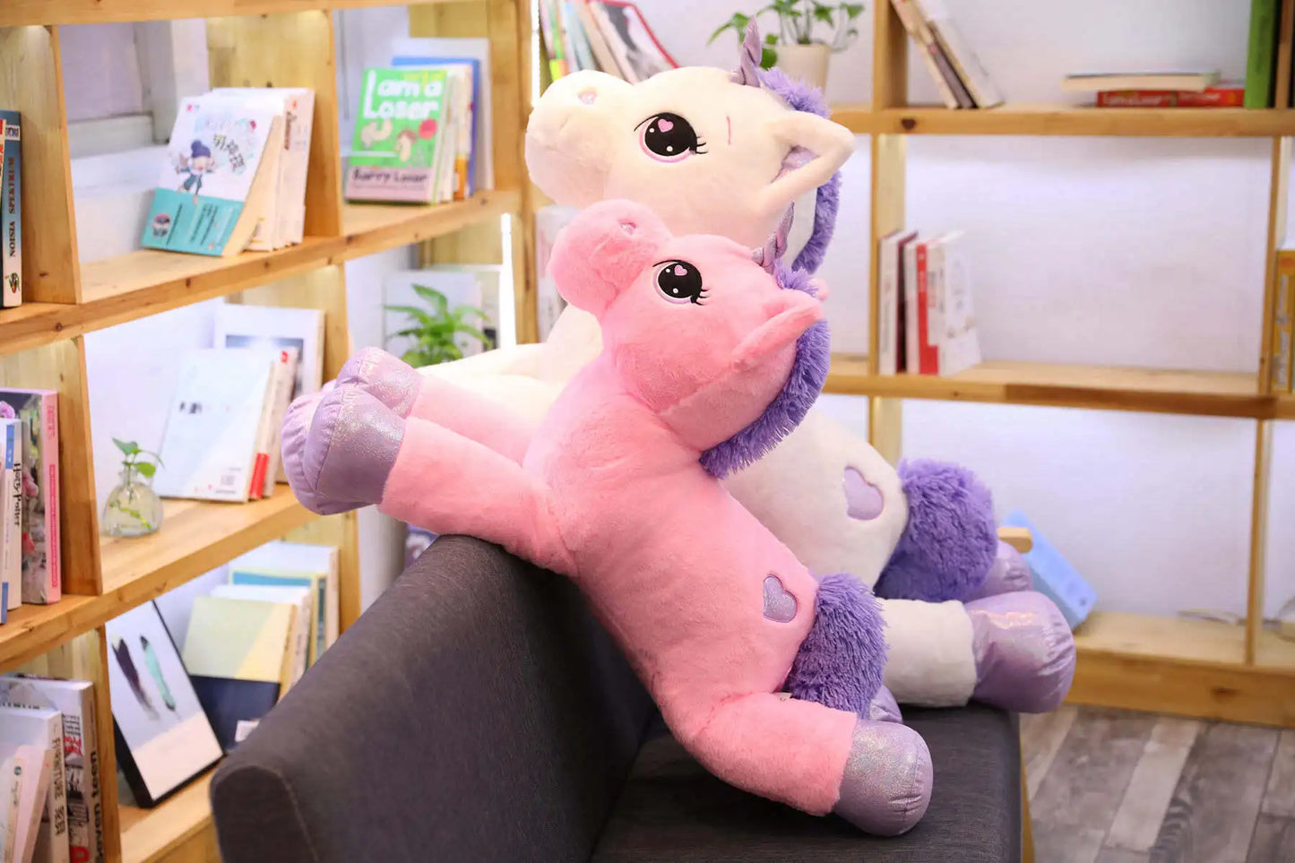 Giant Unicorn Plush Toy – Soft, Magical & Cuddle-Ready (25–100CM)