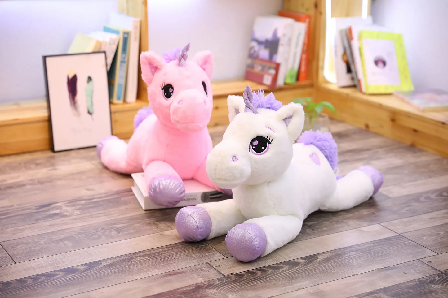 Giant Unicorn Plush Toy – Soft, Magical & Cuddle-Ready (25–100CM)