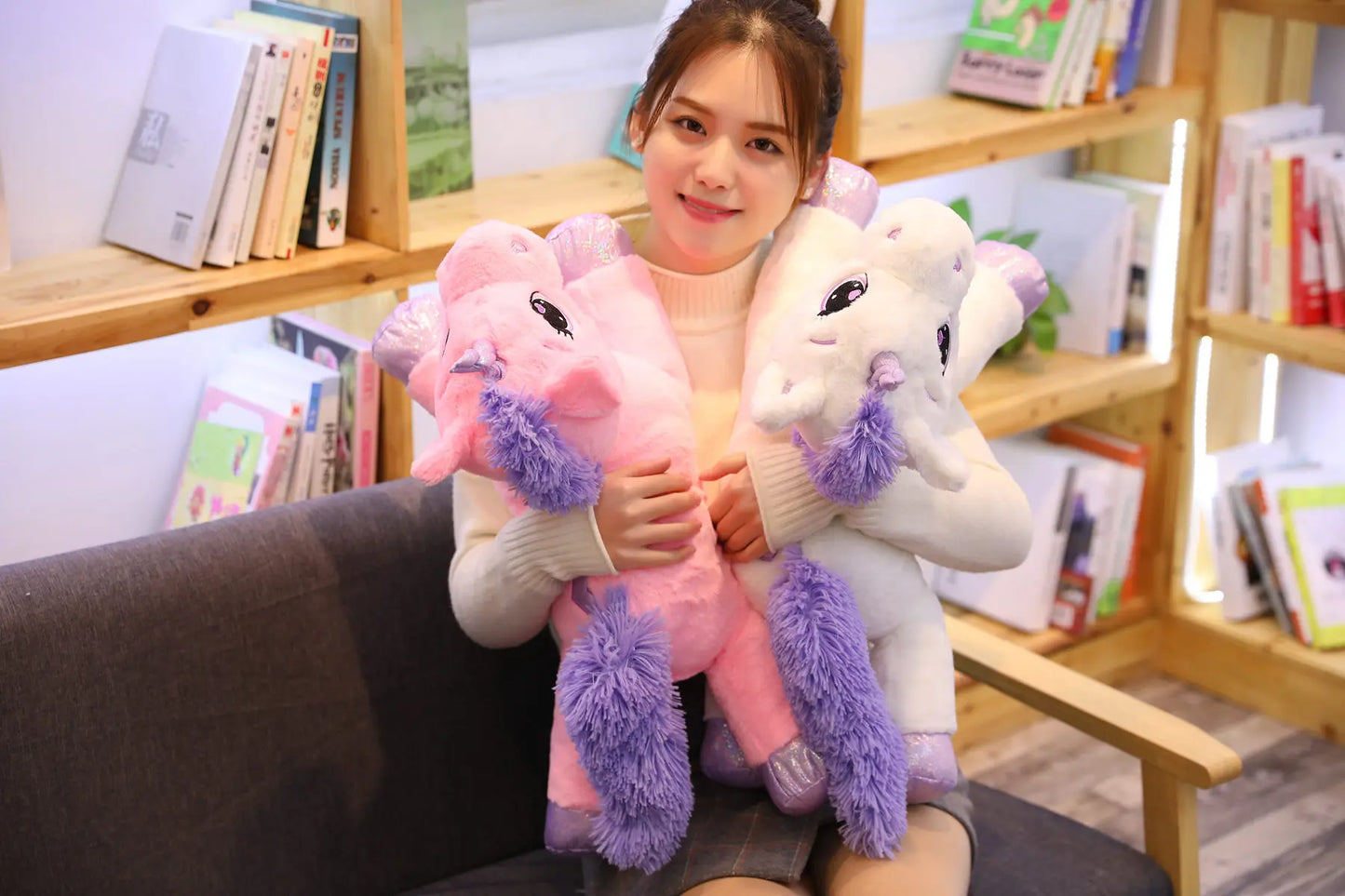 Giant Unicorn Plush Toy – Soft, Magical & Cuddle-Ready (25–100CM)