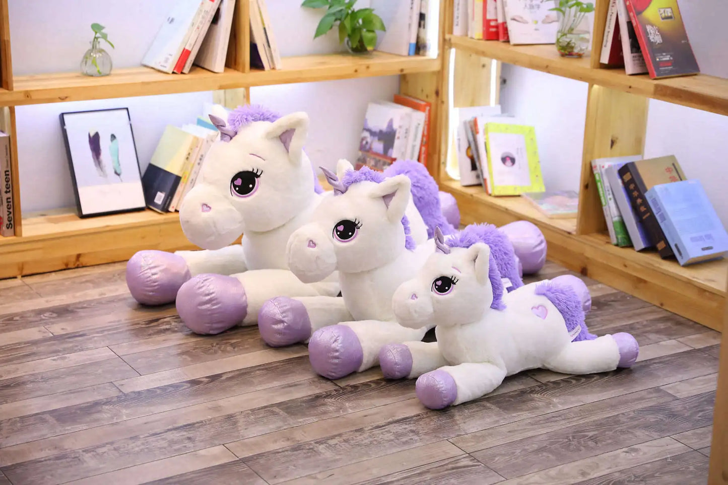 Giant Unicorn Plush Toy – Soft, Magical & Cuddle-Ready (25–100CM)