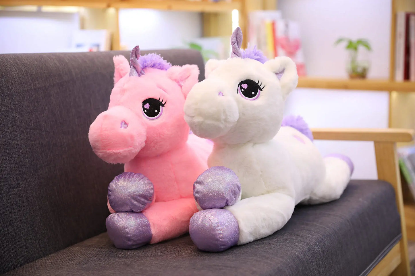 Giant Unicorn Plush Toy – Soft, Magical & Cuddle-Ready (25–100CM)