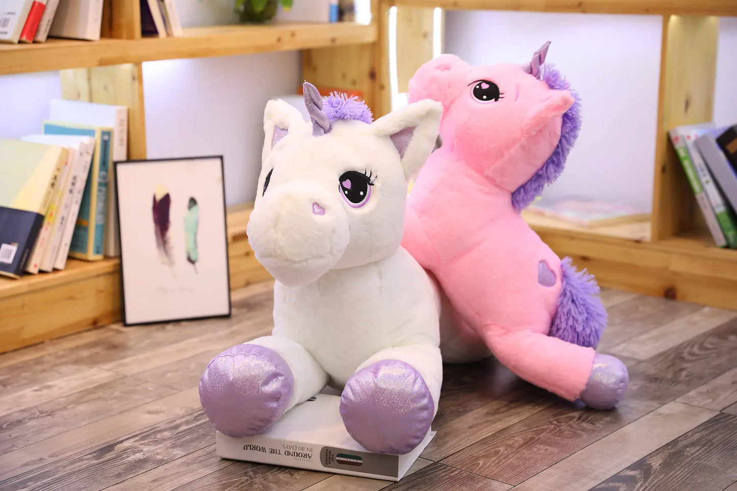 Giant Unicorn Plush Toy – Soft, Magical & Cuddle-Ready (25–100CM)