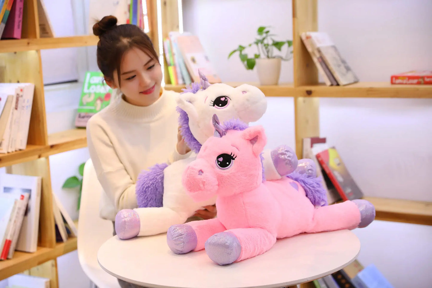 Giant Unicorn Plush Toy – Soft, Magical & Cuddle-Ready (25–100CM)