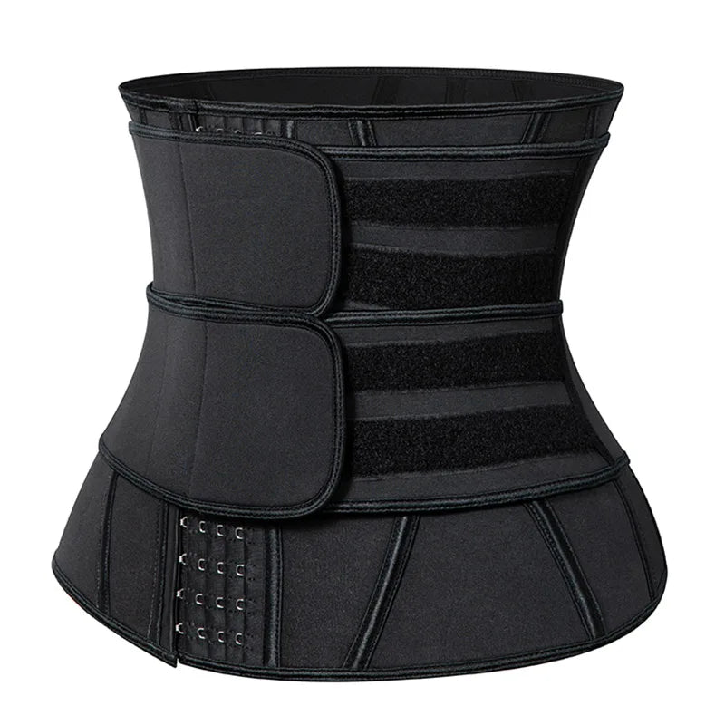 Men’s Neoprene Sauna Waist Trainer – X-Shaped Steel Bone Sweat Belt | Adjustable Belly Slimming Trimmer for Workouts & Weight Loss