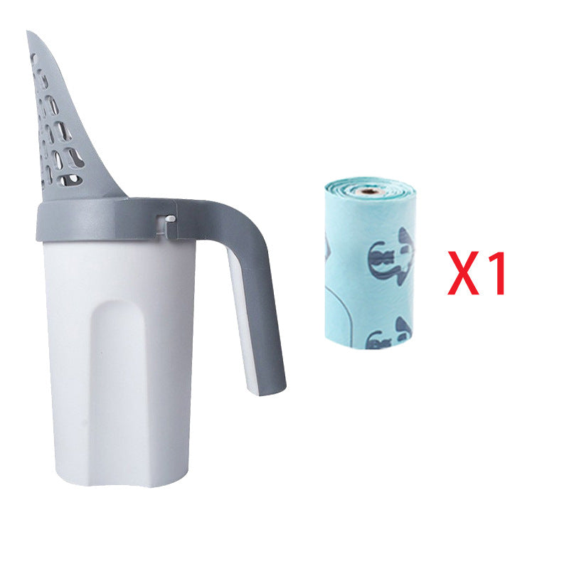 Quality Integrated Cat Litter Scoop – Large Capacity Shovel with Built-In Waste Bag Compartment