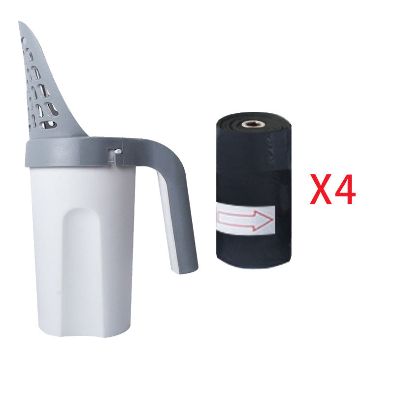 Quality Integrated Cat Litter Scoop – Large Capacity Shovel with Built-In Waste Bag Compartment