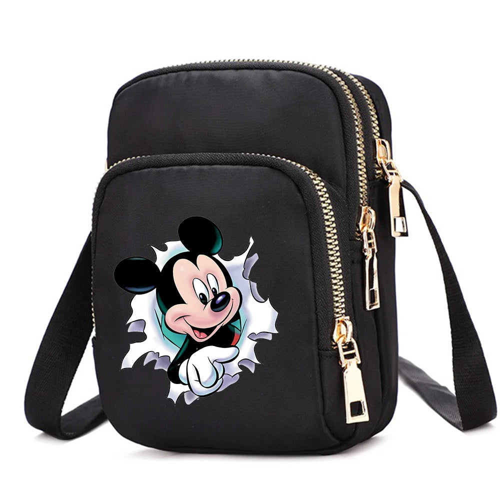 Mickey & Minnie Mouse Women’s Shoulder Bag – Crossbody Cell Phone Purse