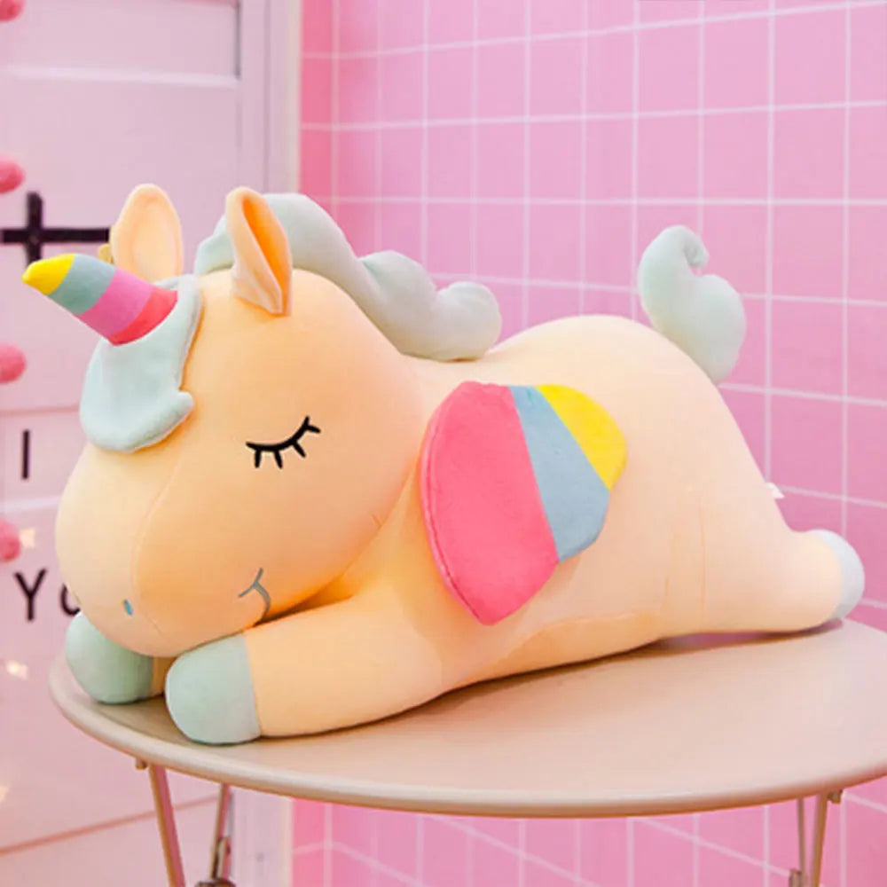 Unicorn Plush Sleeping Pillow – Soft Stuffed Animal in Multiple Colors | Magical Birthday Gift for Children