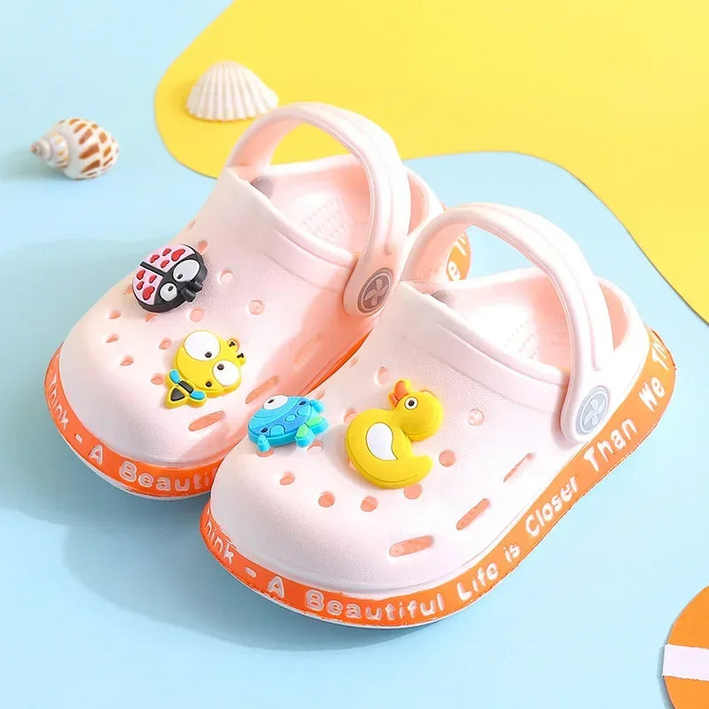 Cartoon Hole Sandals for Kids – Soft EVA Summer Slippers for Boys & Girls