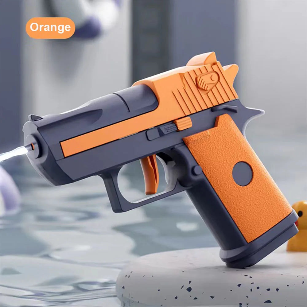 Manual Desert Eagle Style Water Gun – Summer Toy Pistol for Boys & Girls Outdoor Beach Play