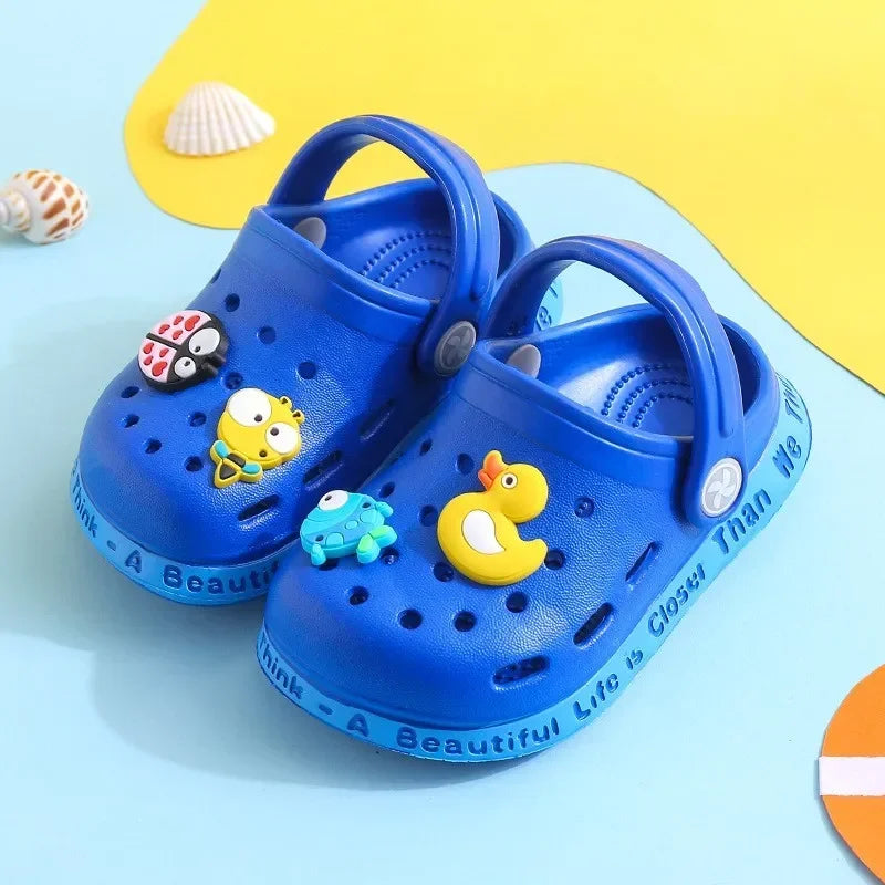 Cartoon Hole Sandals for Kids – Soft EVA Summer Slippers for Boys & Girls
