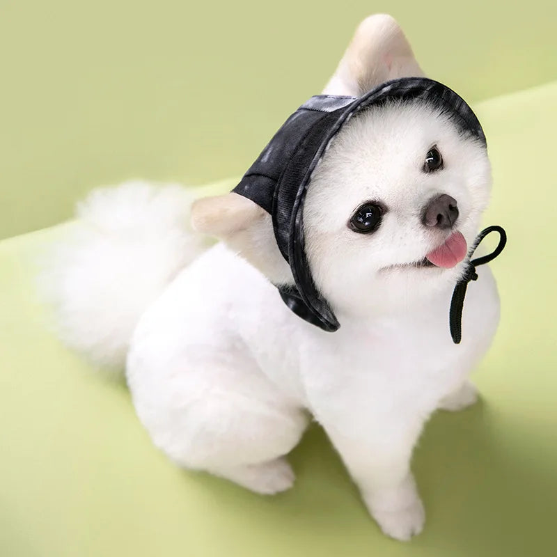 Pet Dogs Bucket Hat with Ear Holes – Sunproof Summer Baseball Hat for Outdoor Adventures