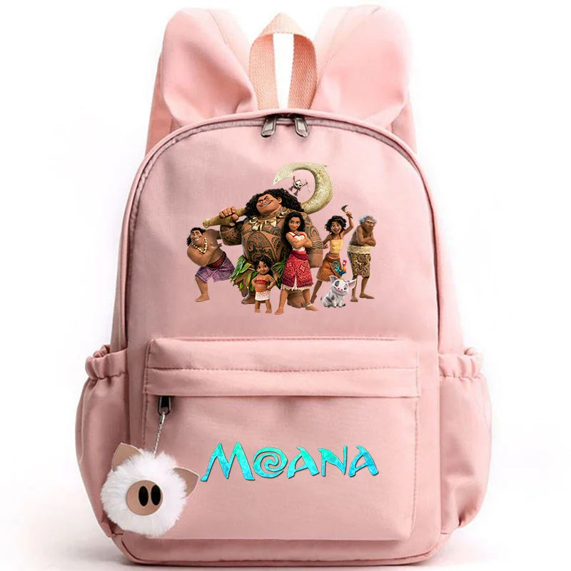Disney Moana Backpack – Stylish & Practical with Playful Rabbit Ears for Kids and Teens