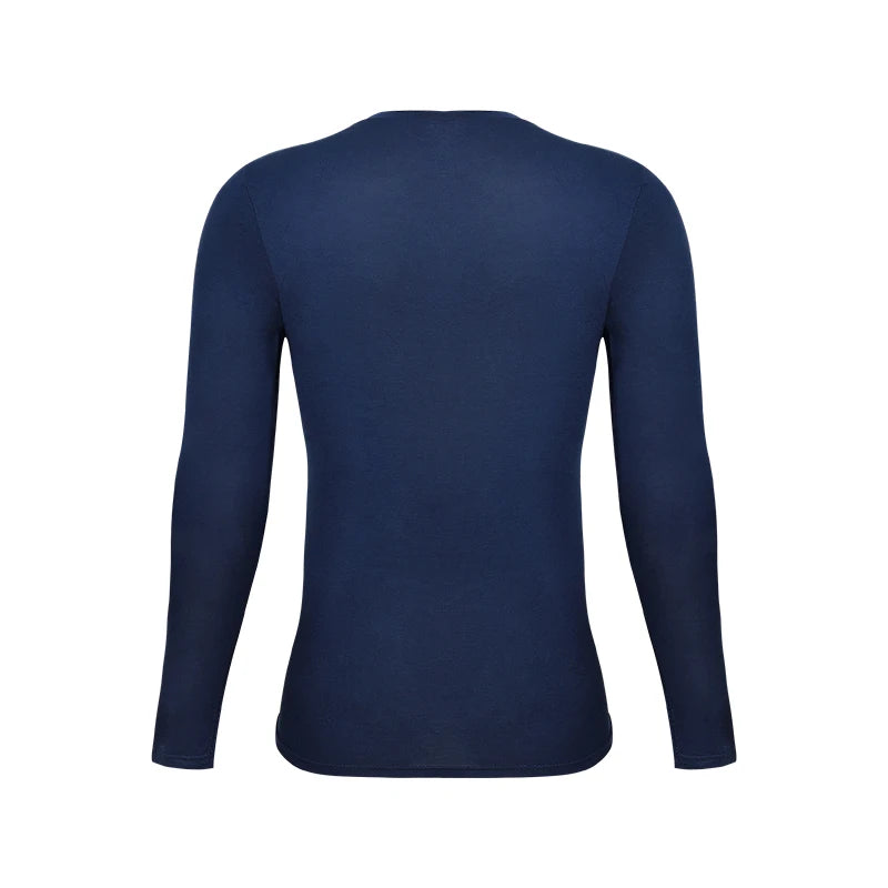 Men’s Long Sleeve V-Neck Compression Shirt – Slimming Body Shaper Undershirt for Tummy Control & Workout Support