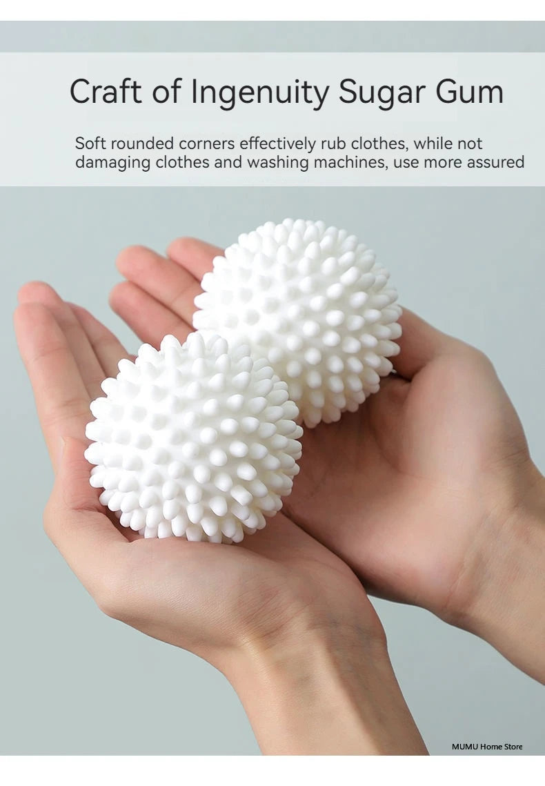 Reusable Laundry Balls – Fabric Softener Dryer Balls for Washing Machine