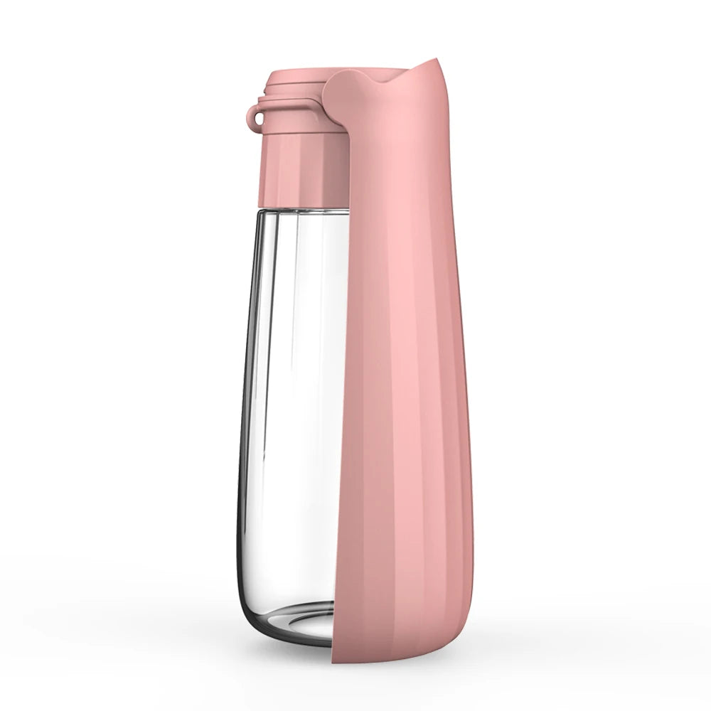 Portable Foldable Dog Water Bottle – 550ml Travel Pet Dispenser for Hiking, Walking, and Outdoor Use