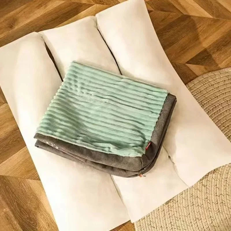 Cozy Corduroy Dog Bed – Warm, Breathable Comfort for Large Pets