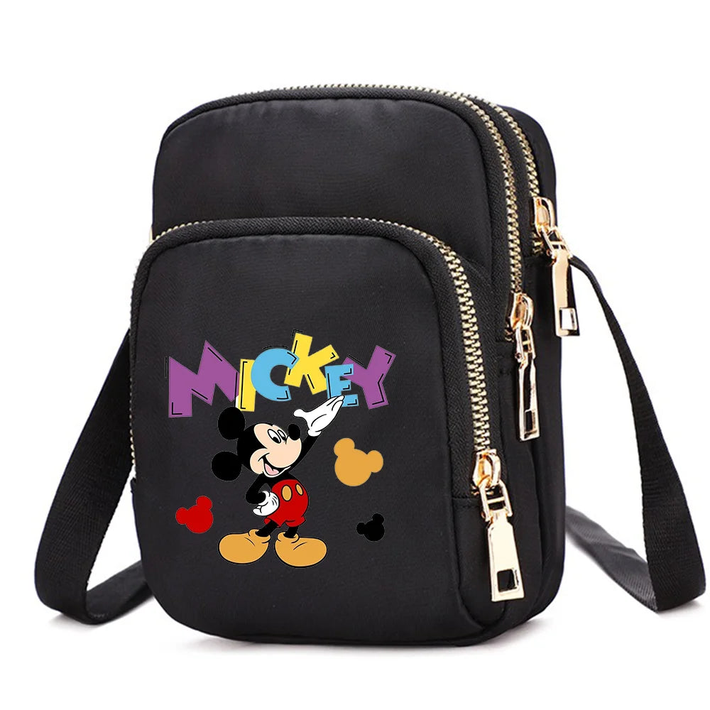 Mickey & Minnie Mouse Women’s Shoulder Bag – Crossbody Cell Phone Purse