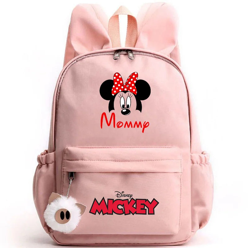 Disney Mickey & Minnie Mouse Backpack – School & Travel Rucksack with Rabbit Ears